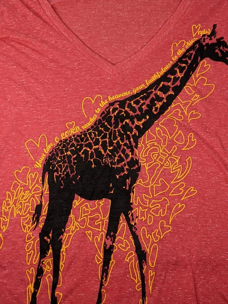 Psalm 36:5 Giraffe T-Shirt