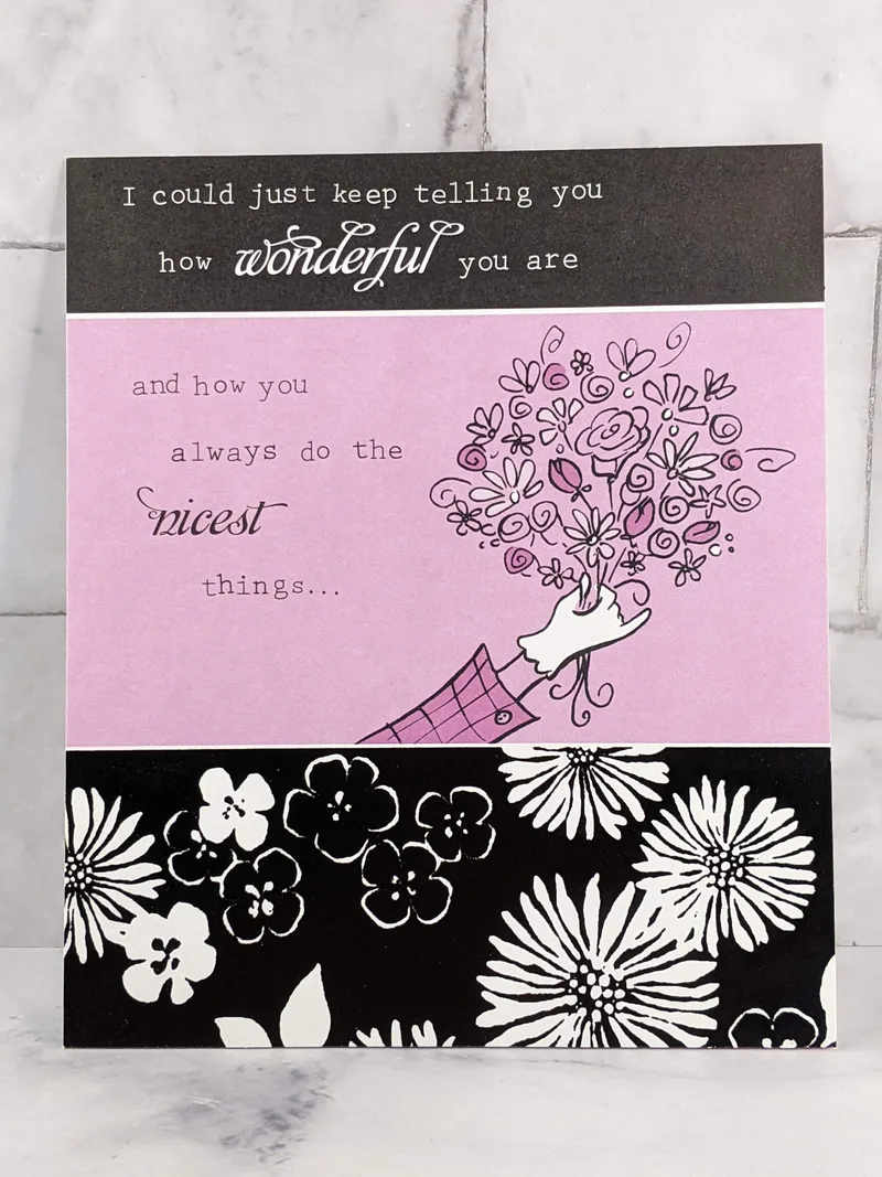 You Do The Nicest Things Thank You Card