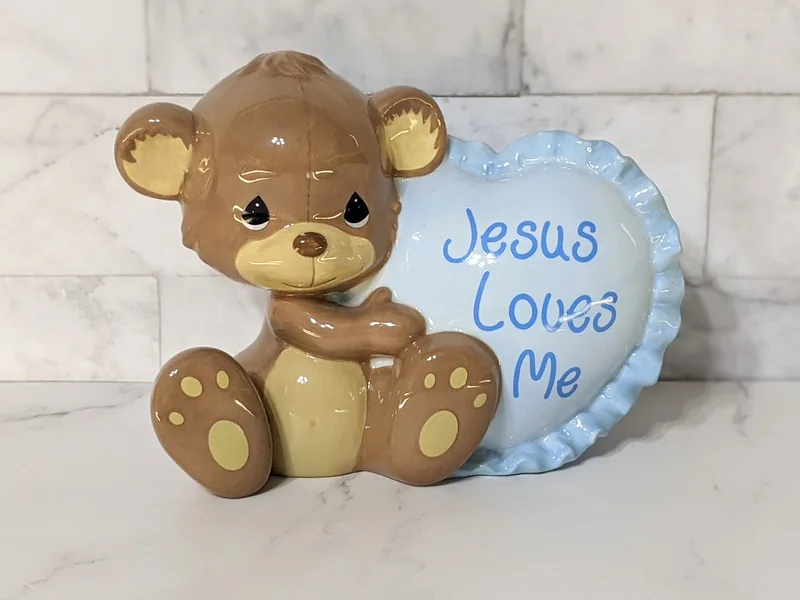 Ceramic Teddy Bear Bank
