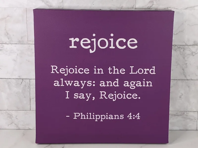 Rejoice Canvas Wall Art
