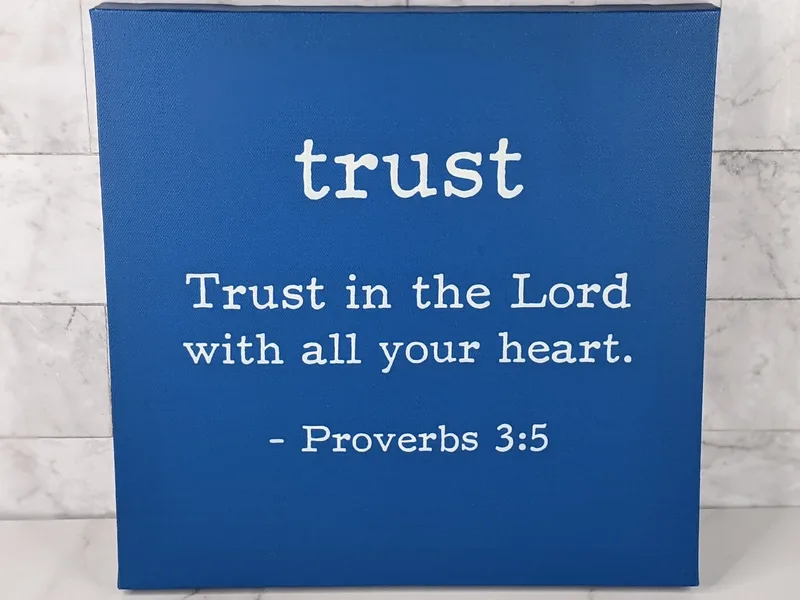 Trust Canvas Wall Art
