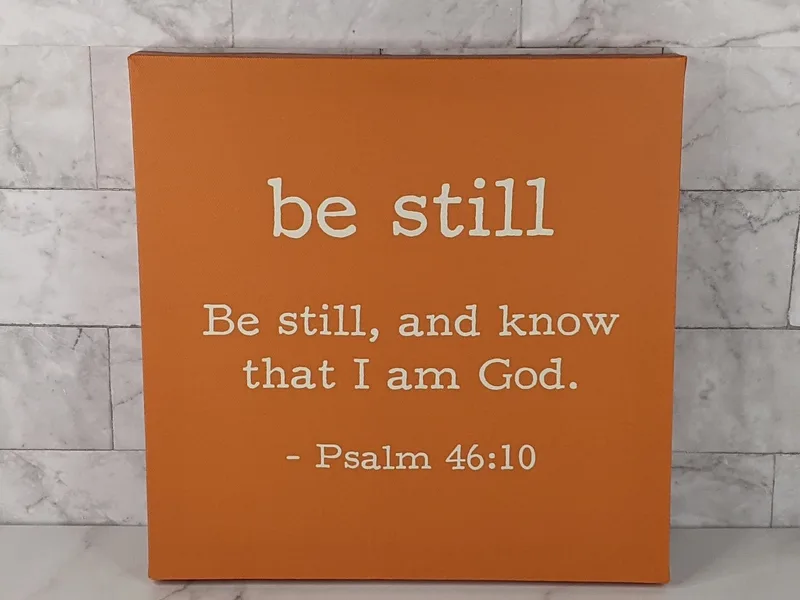 Be Still Canvas Wall Art