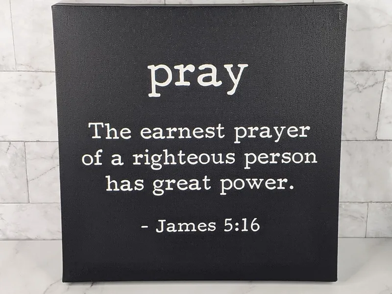 Pray Canvas Wall Art