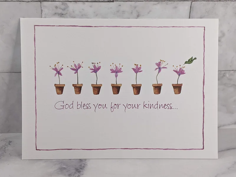 Your Kindness Answers Prayer Card