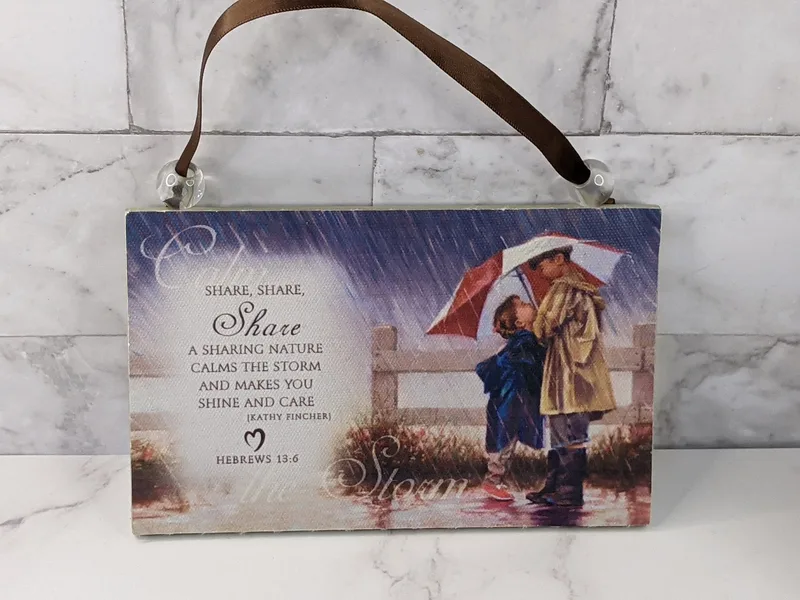 Hebrews 13:6 Quote Plaque