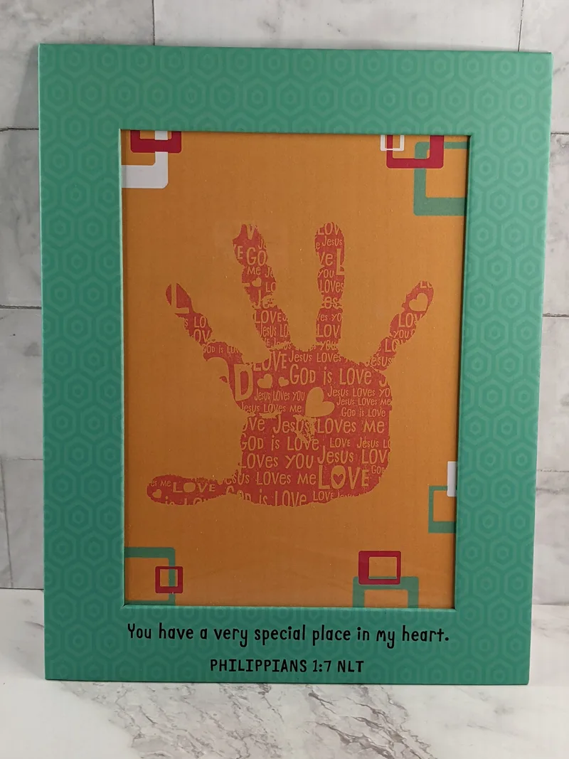 Place in My Heart Frame - Add Child's Handprints
