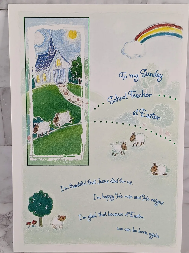 Sunday School Teacher Easter Card