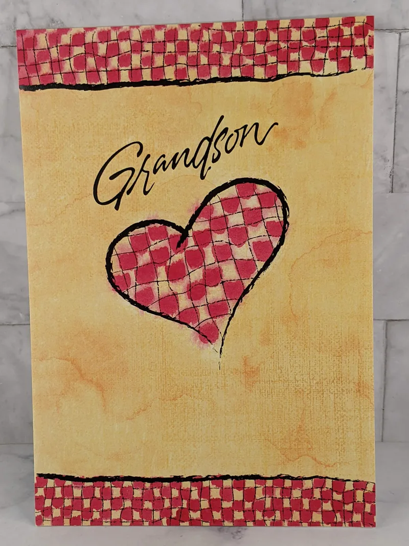 Grandson Heart Valentine's Day Card