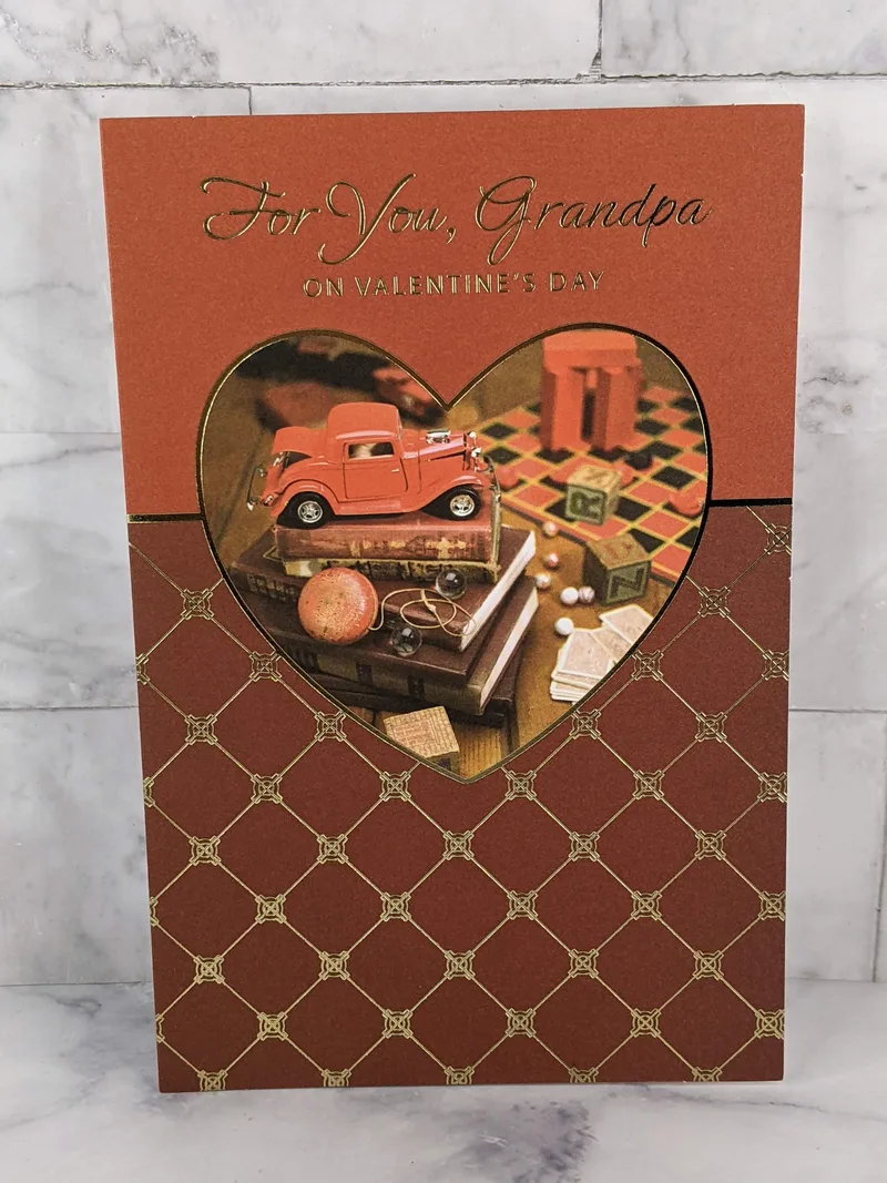 For Grandpa on Valentine's Day Card