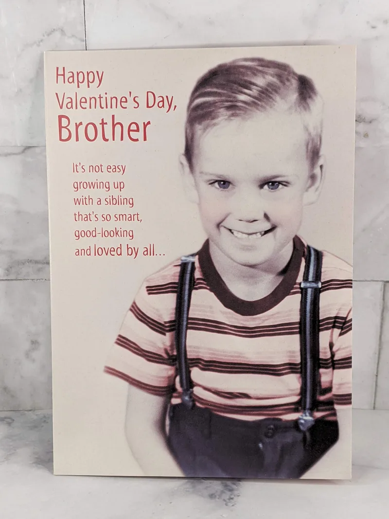 Valentine's Day Brother Funny Card