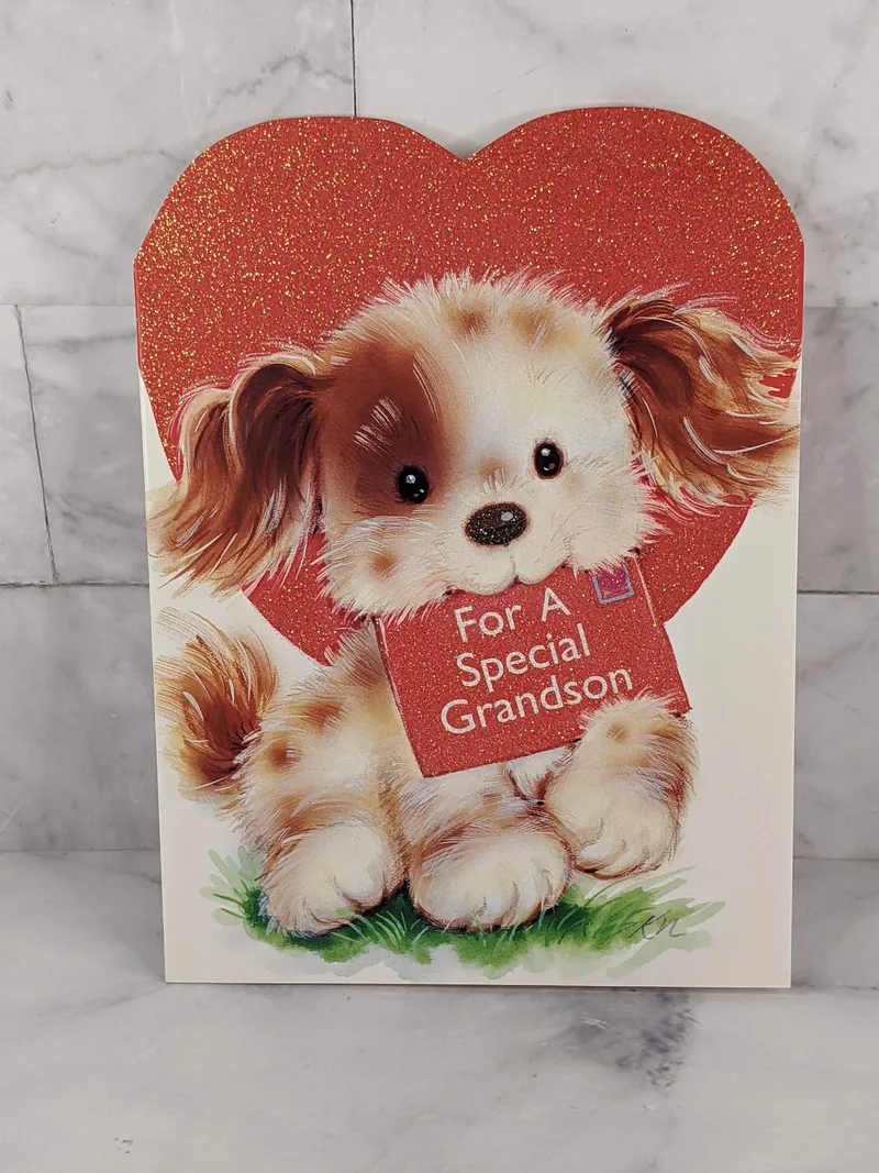 For a Special Grandson Valentine's Day Card