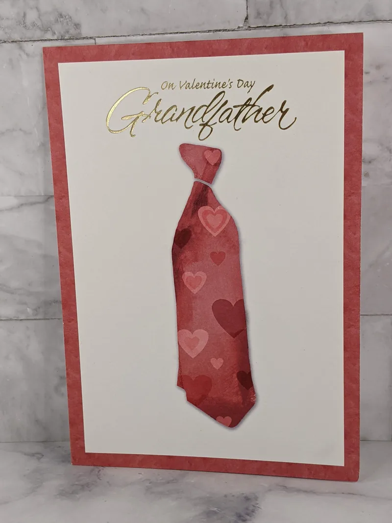 On Valentine's Day Grandfather Card
