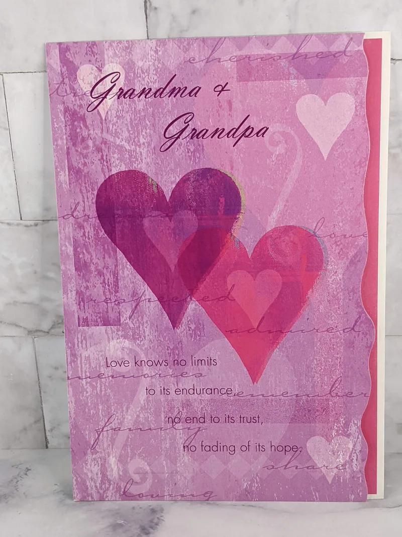Grandma & Grandpa Love Valentine Card