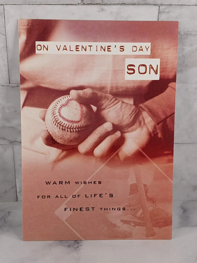 Valentine's Day Son "Baseball" Card