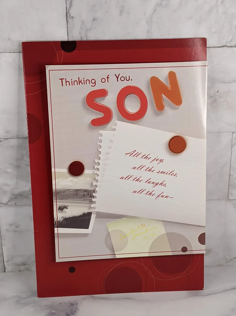 Thinking of You Son Valentine Card