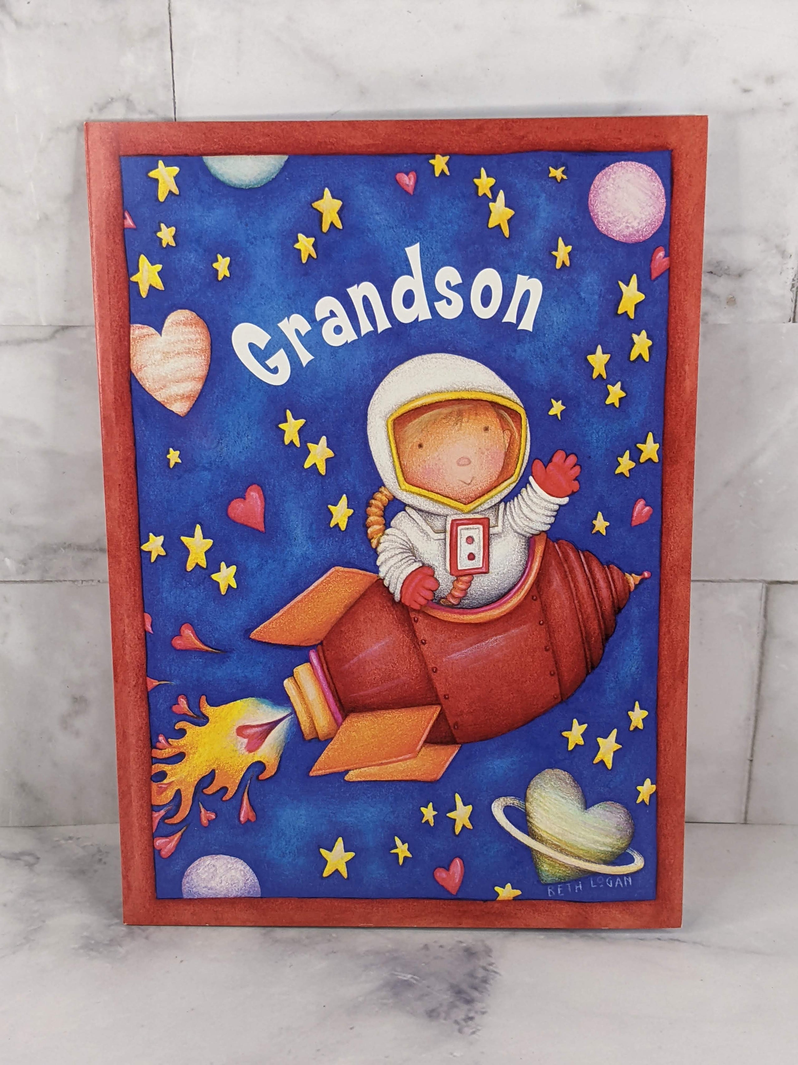 Grandson Space Valentine Card