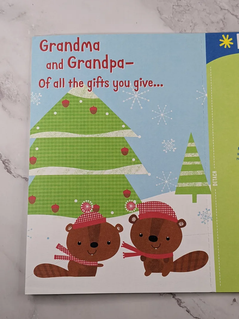 Grandma & Grandpa Card - Add Child's Handprints
