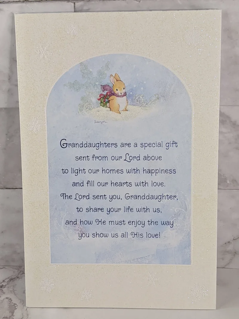 Granddaughter Special Gift Christmas