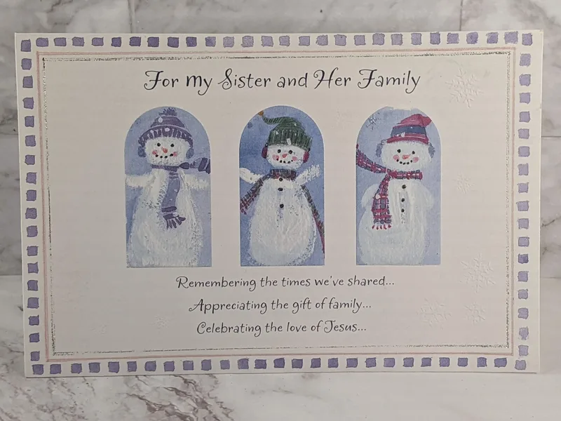 My Sister & Her Family at Christmas