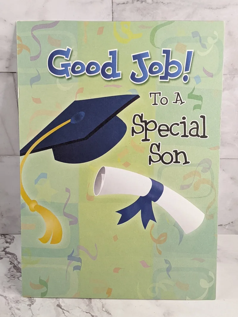 Good Job Son Graduation Card
