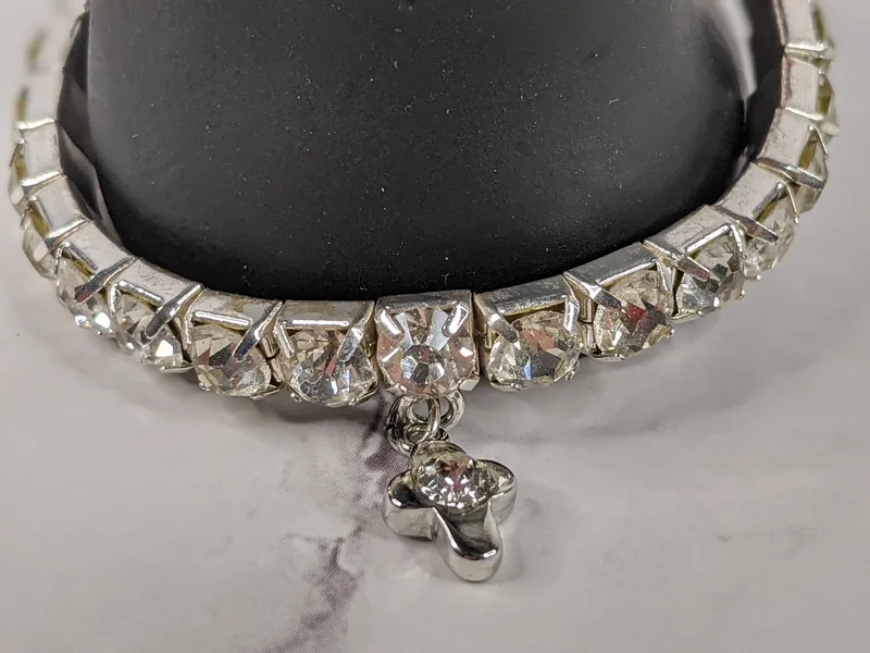 Cross Tennis Bracelet
