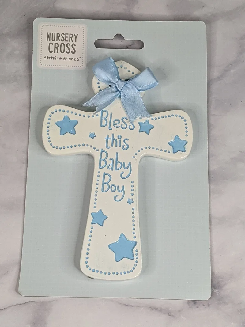 Nursery Cross Bless Baby Boy