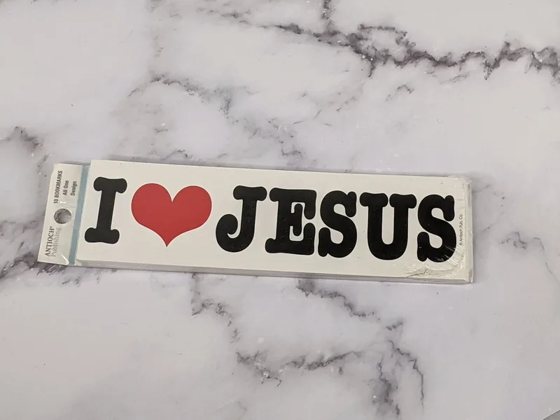 I Love Jesus Bookmarks Pack of 10
