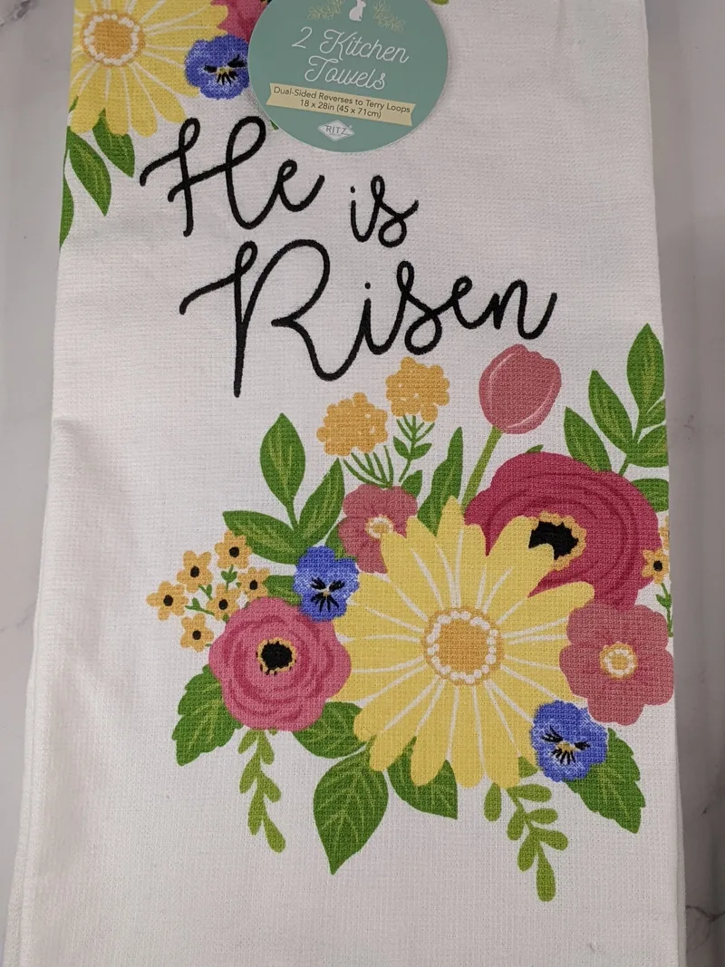 He Is Risen Bouquet Hand Towel Set