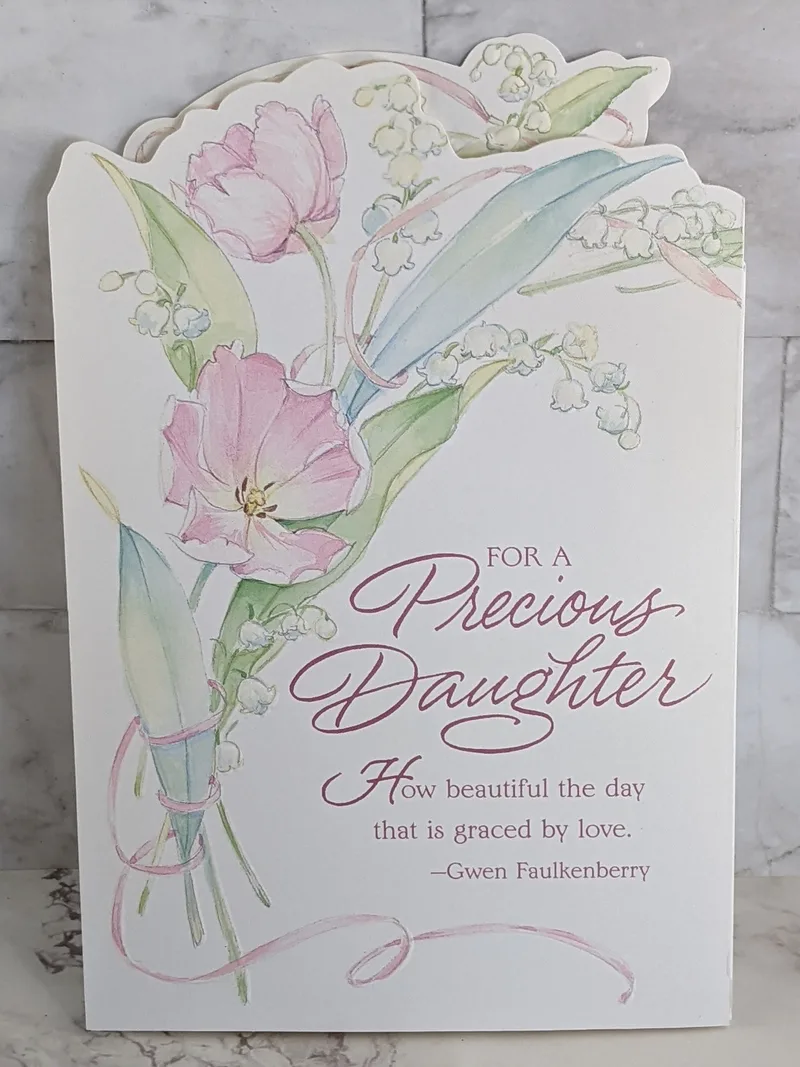 For a Precious Daughter Marriage Card