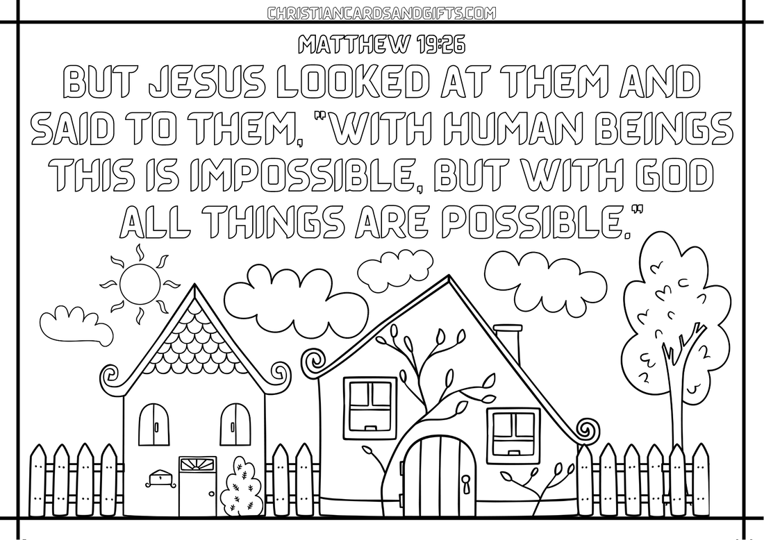 Scripture Coloring Sheets