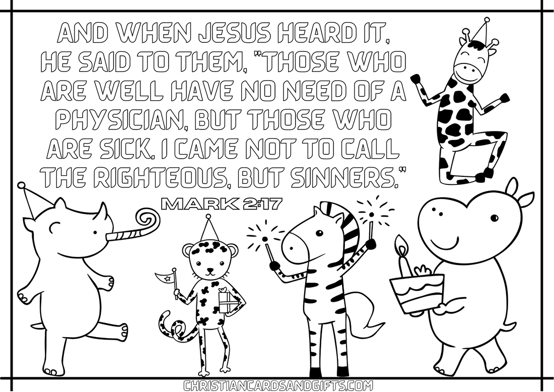 Scripture Pages to Print and Color