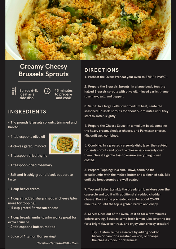 Creamy Cheesy Brussels Sprouts Recipe