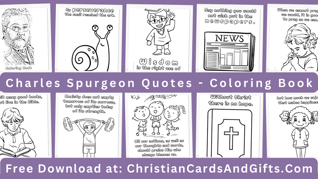 Charles Spurgeon Quotes Coloring Book