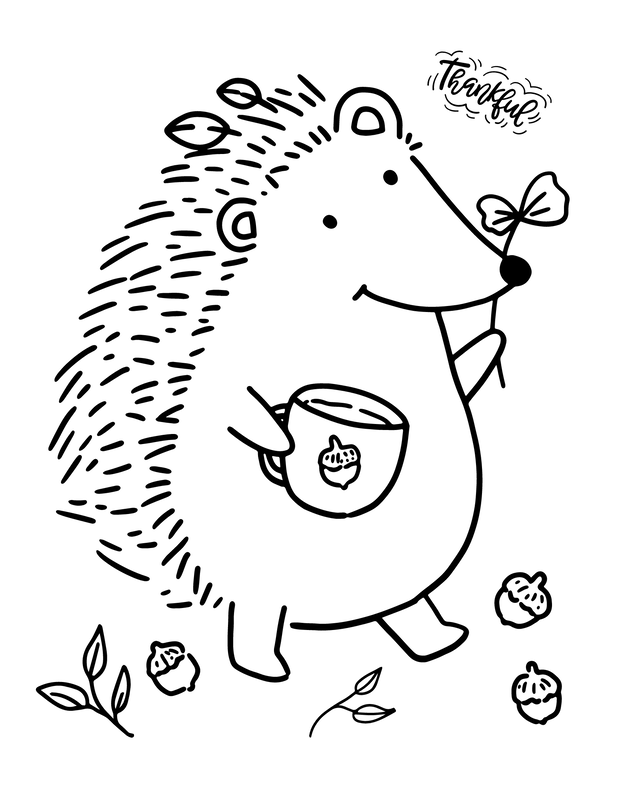 Thankful Coloring Sheet