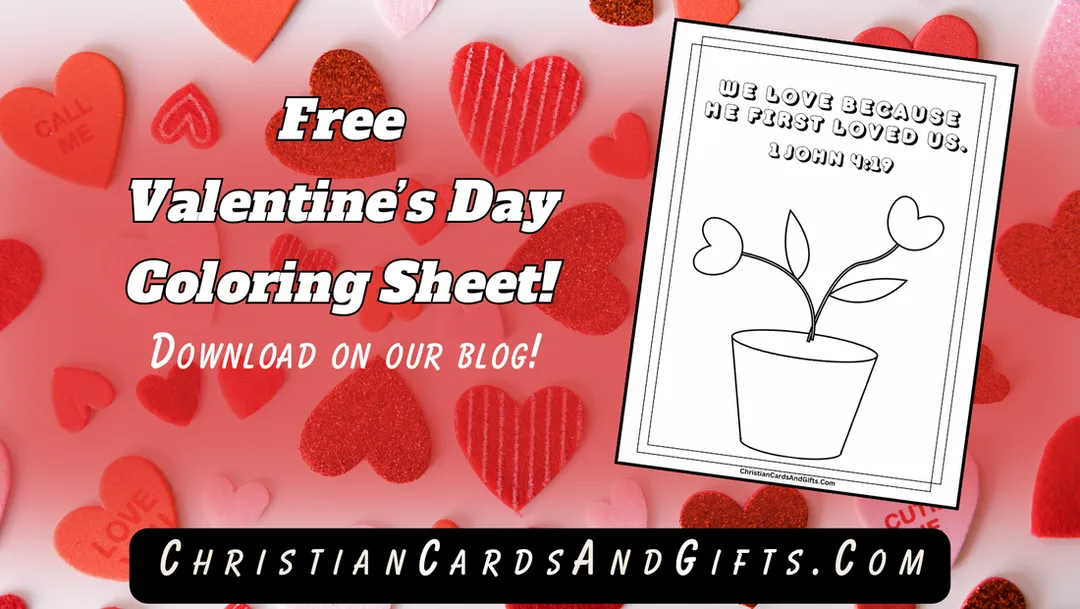 1 John 4:19 Scripture Coloring Sheet