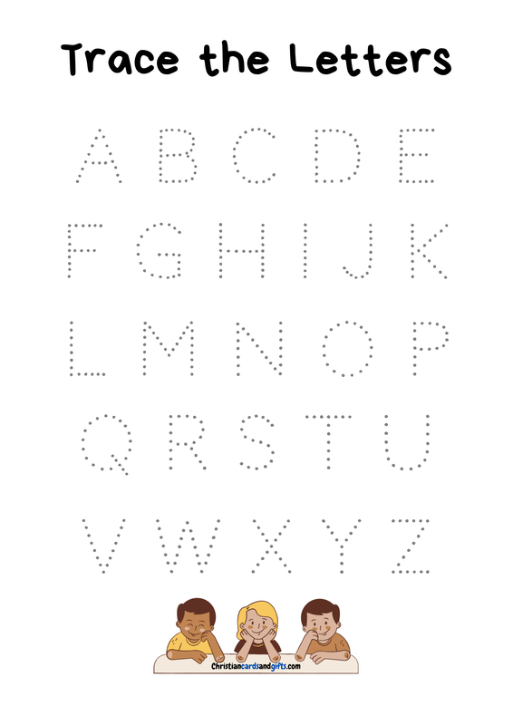 Trace the Capital Letters Alphabet Worksheet