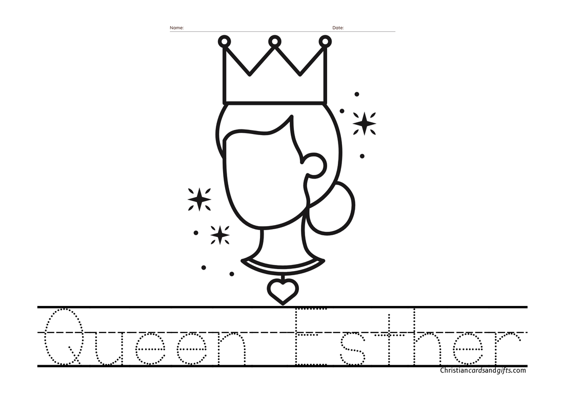 Queen Esther School Worksheet