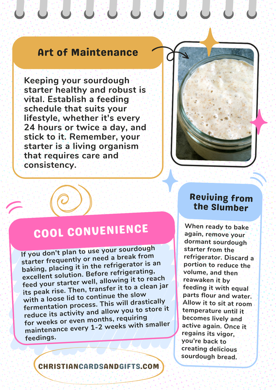Directions for making your own sourdough starter.