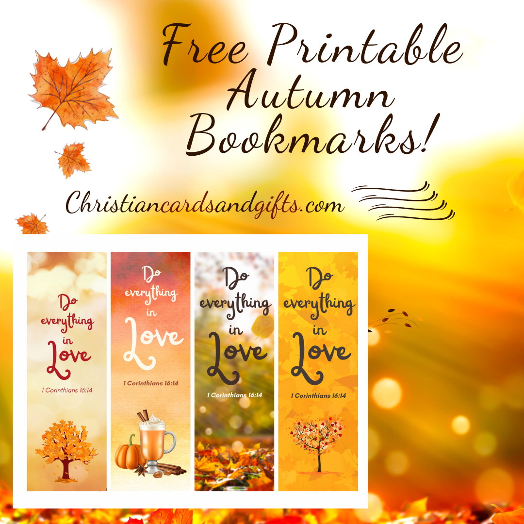Do Everything In Love Fall Bookmarks