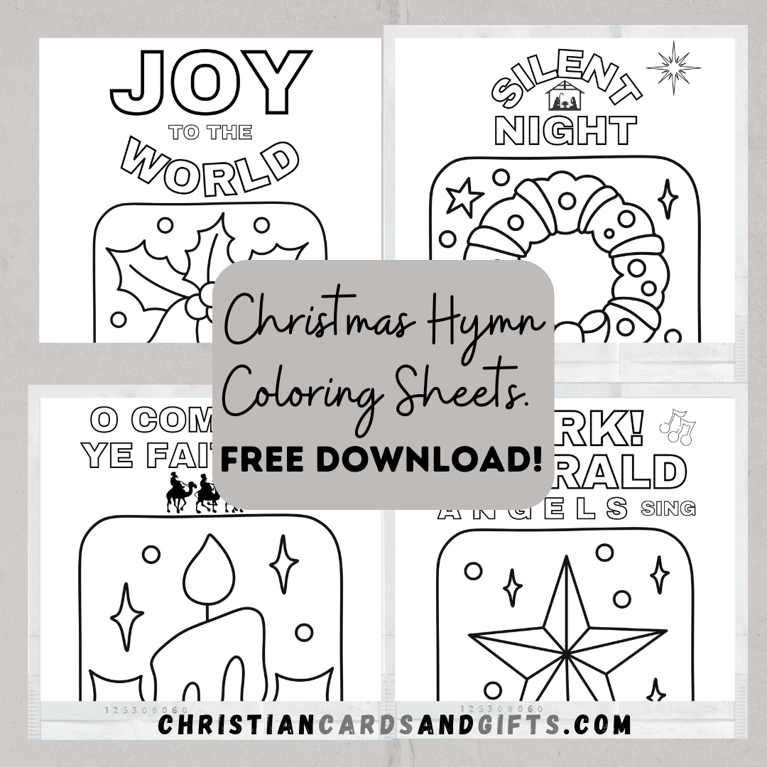 Christmas Hymn Coloring Sheets