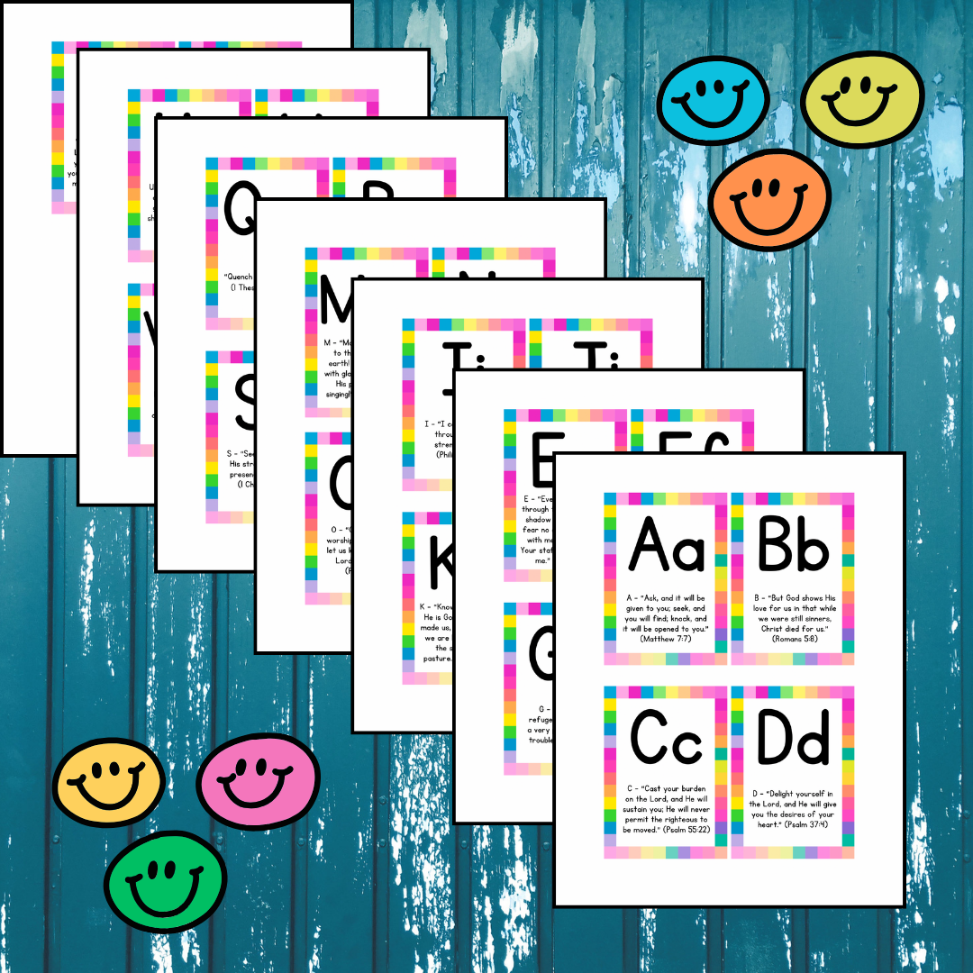 ABC Flashcards for Verse Memorization