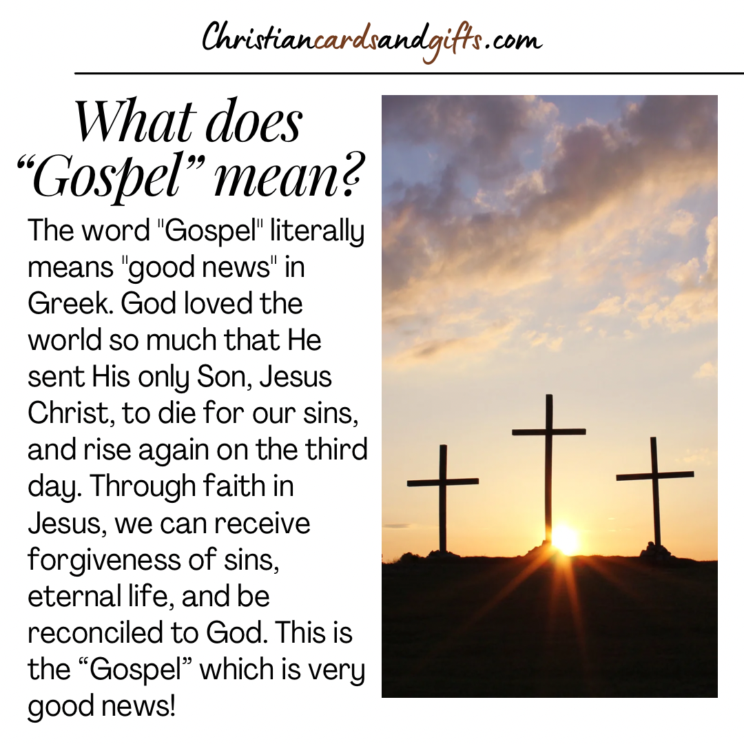 What does Gospel mean?
