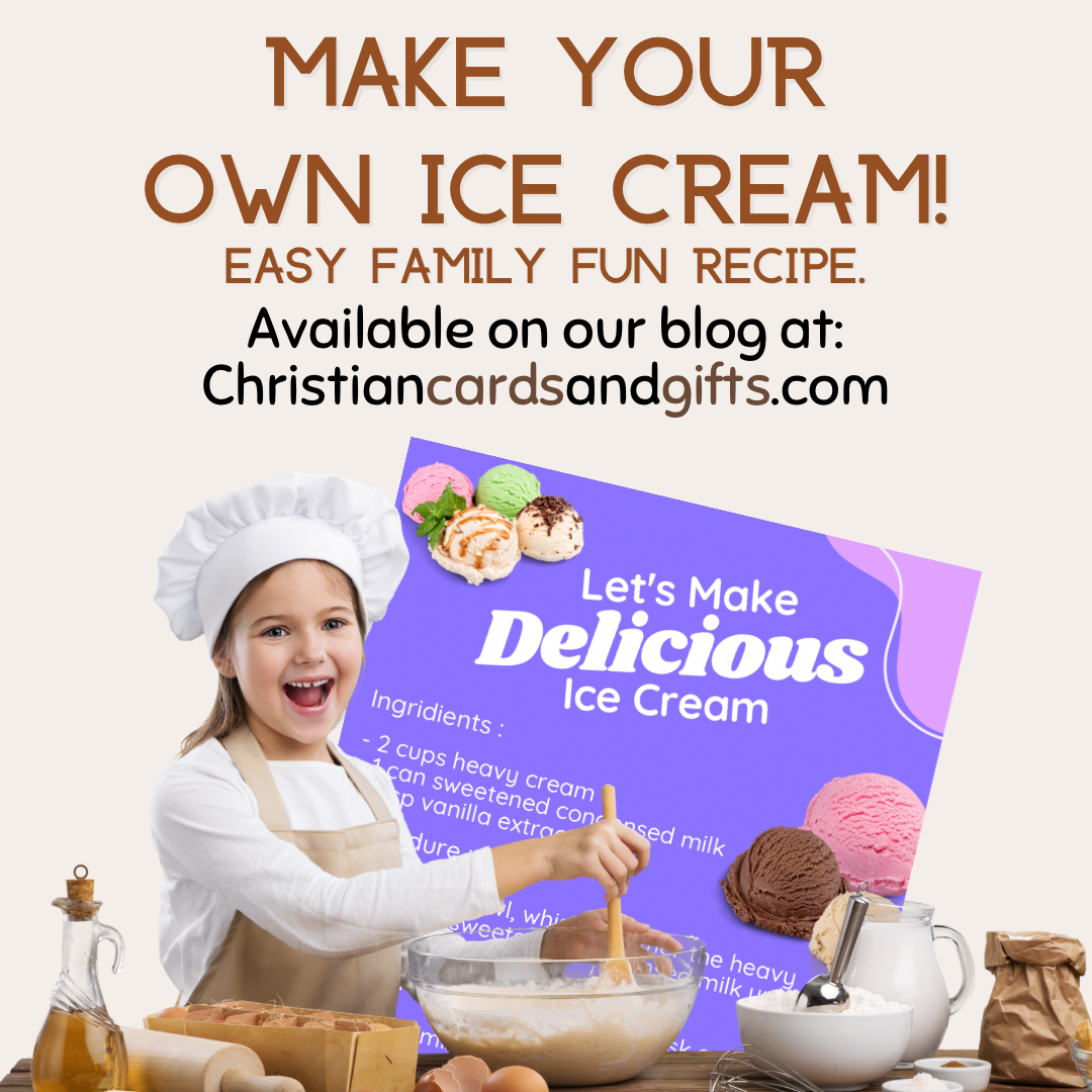 Recipe to make your own ice cream!