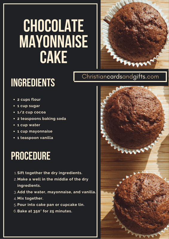 Chocolate Mayonnaise Cake Recipe