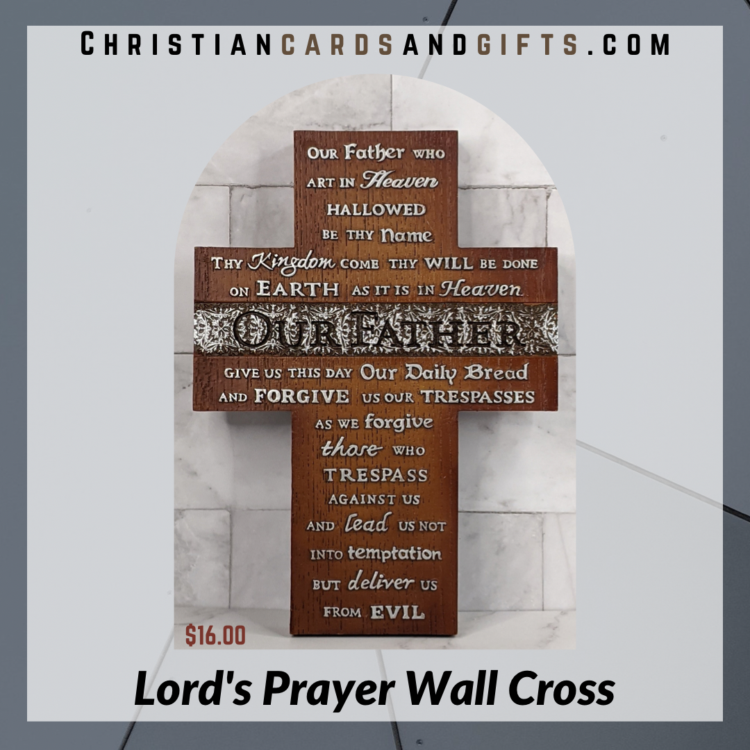 Lord's Prayer Wall Cross