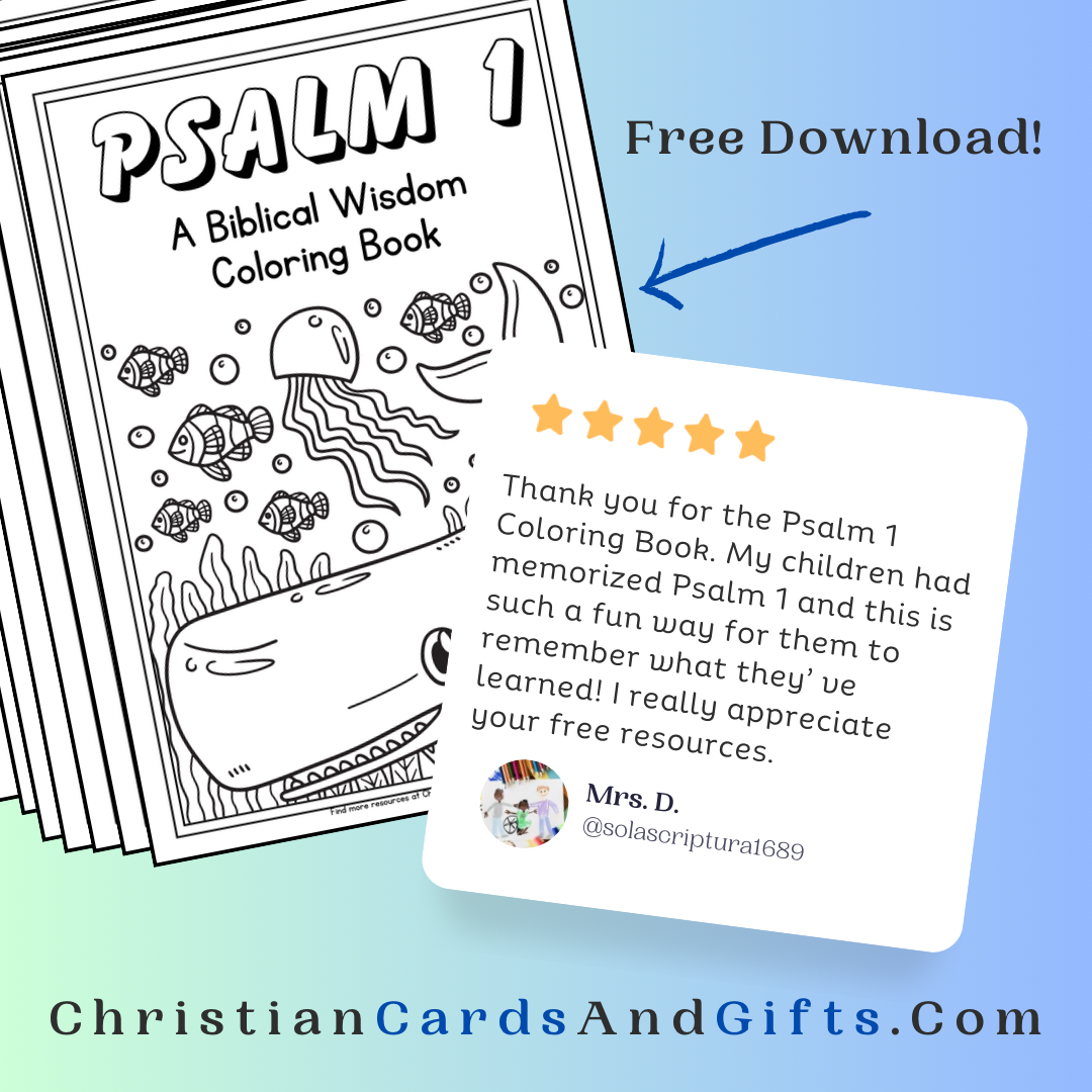 Free Printable Psalm 1 Coloring Book: Biblical Wisdom Curriculum