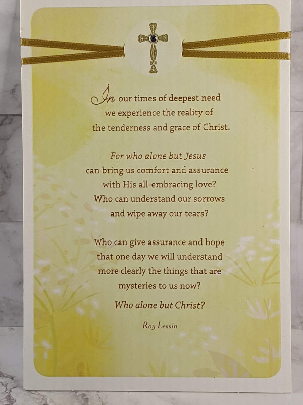 Hope in Christ Sympathy Card