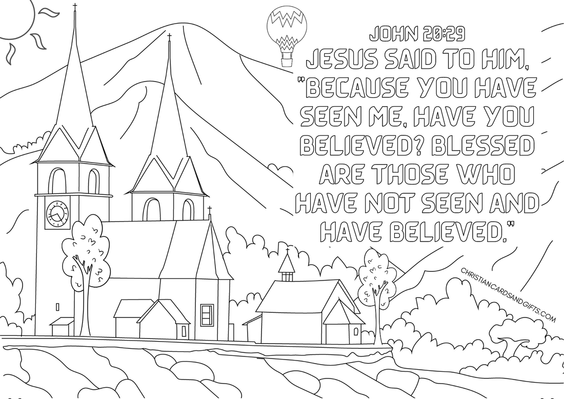 Scripture Coloring Page